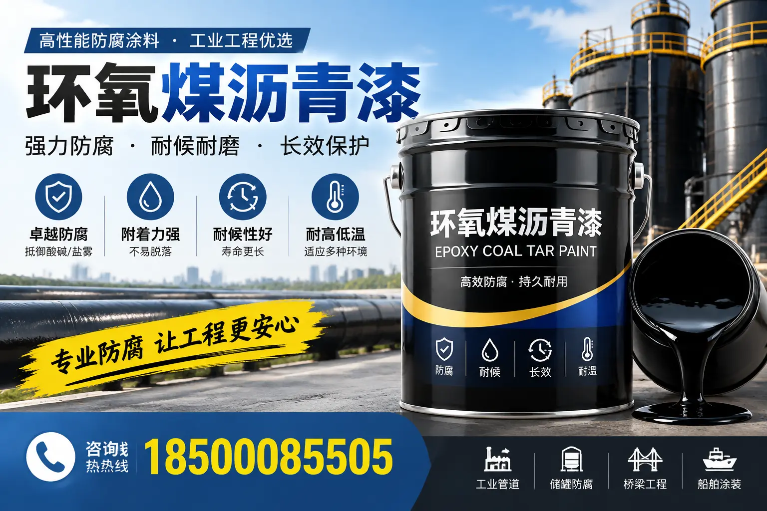 环氧煤沥青漆的施工方法与注意事项,确保在德阳顺利完成
